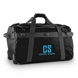 Capital Sports Travel L, cestovná taška, ruksak, 90 l, vozík, nepremokavý, čierny