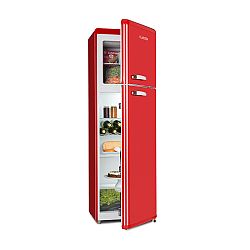 Klarstein Audrey Retro retro kombinácia chladničky s mrazničkou, 194 l/56 l, A++, červená