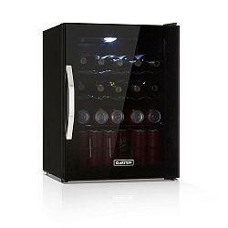Klarstein Beersafe XL Onyx, chladnička na nápoje, A++, LED, kovové rošty, sklenené dvere