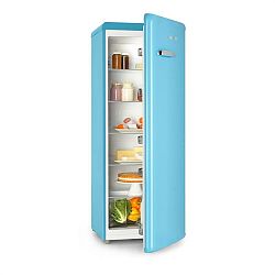 Klarstein Irene XL, chladnička, 242 l, retro dizajn, 4 poličky, A+, modrá