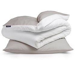 Sleepwise Soft Wonder-Edition, posteľná bielizeň, 135x200cm, hnedo sivá/biela