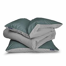 Sleepwise Soft Wonder-Edition, posteľná bielizeň, 135x200cm, zeleno sivá/svetlo sivá