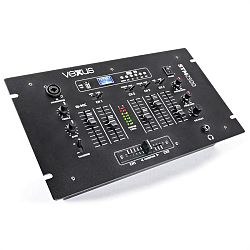 Vexus STM2500, čierny, 5-kanálový mixážny pult, bluetooth, USB, MP3, EQ, phono