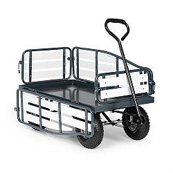 Waldbeck Ventura, ručný vozík, maximálna záťaž 300 kg, oceľ, WPC, čierny